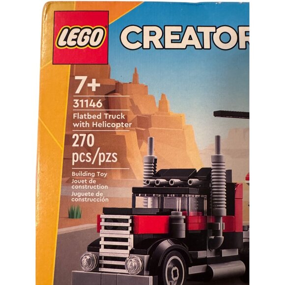 Lego 31146 Flatbed Truck Helicopter 270 Pieces 3 in 1 NWB Ages 7+ - Picture 1 of 3